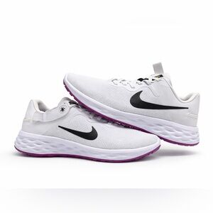 Nike Revolution 6 FlyEase Next Nature Running Shoes White Purple Women’s US 9